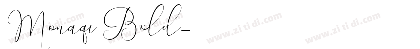 Monaqi Bold字体转换